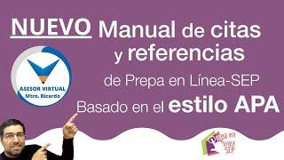 Nuevo Manual de citas y referencias para prepa en línea SEP: Aprende cómo citar correctamente ️