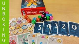 Beutezug (Amigo 2024) - Unboxing Video - Push your Luck Familienspiel