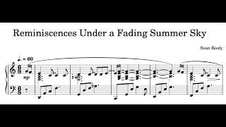 Sean Riedy - Reminiscences Under a Fading Summer Sky (Sheet Music + Audio)