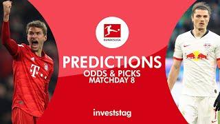 Bundesliga Matchday 8 Predictions, Odds & Picks