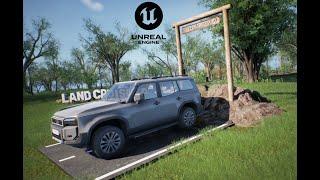 Unreal Engine Outdoor Stand Animation: Cruiser 4x4 Showcase