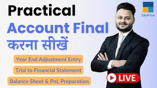 Stepwise Account Finalization करना सीखें  with Adjustment Entry ft @skillvivekawasthi