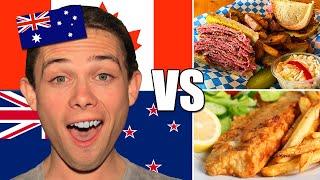 Australian Reacts To Canada Vs New Zealand Food Battle