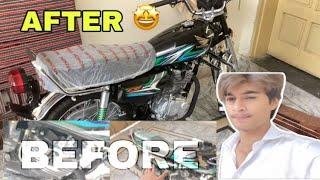 First Time Bike Khud Service Kia | CG125 | 2k23 | MALIK ADNAN VLOGS