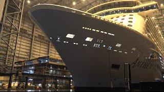 4K Video | Highlights ANTHEM OF THE SEAS float out at Meyer Werft Shipyard