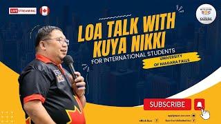 LOA Talk with Kuya Nikki - University of Niagara Falls