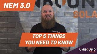 NEM 3 0 | Top 5 things YOU need to know