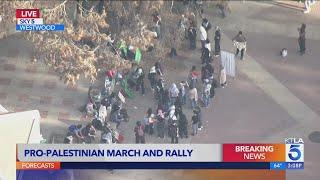 Police again face off with pro-Palestine protesters on UCLA campus