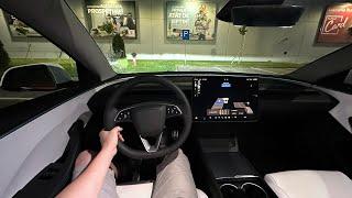 Tesla Model 3 Performance Night Drive 2024