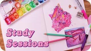 Teaching myself to draw crystals  Study Sessions Ep. 1