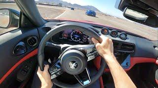 2023 Nissan Z Performance: 6-Speed Manual vs. 9-Speed Automatic - POV Track Test