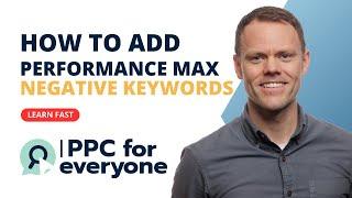 Performance Max Add Negative Keywords Google Ads