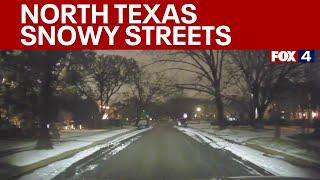 Road conditions in Dallas after snowstorm