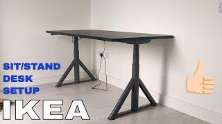 IKEA IDASEN SIT/STAND DESK - UNBOXING, SETUP & REVIEW (FIRST IMPRESSION)