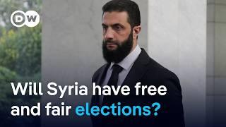 Syria: Why could organizing elections take 'as long as four years'? | DW News