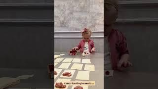 Xamir kesib qivomiz #zaitova #baby #yashin #yasmin #funny #yashini #tashkent #babygirl #yasmina