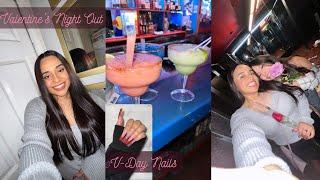 Vlog// V-Day Nails and Spending Valentine's Night Out!