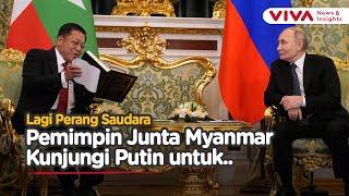 Ditekan Barat, Jenderal Myanmar Temui Putin di Moskow