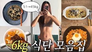 -6kg 보통에서 마름가기 성공한!! 다이어트 식단 브이로그 존맛 레시피 다수 공개....