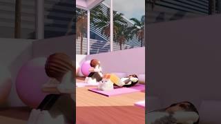 Pilates Session!  #roblox #robloxrp #roleplay #berryave #bloxburg #brookhaven