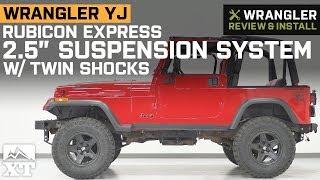 Jeep Wrangler YJ Rubicon Express 2.5" Suspension System w/ Twin Shocks (1987-1995) Review & Install