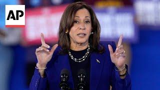 Kamala Harris slams Trump for not respecting 'the intelligence' of women