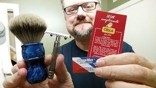 Just a Shave: Gillette Single Ring 1917 - Super-Max Blue Diamond (2) - Cella 1 kg - TGN ST Prem 22mm