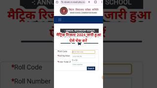 Bihar board 10th result kaise check kare 2024 | Bihar board matric result kaise check karen 2024