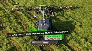 Neuheit 2024 - CLAAS VOLTO 1500 TS Wender mit 15,10 m Arbeitsbreite