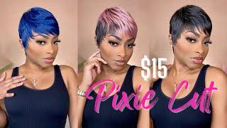 $15 Short Pixie Cut Wig | 5 Different Colors ️ | Bobbi Boss - M1051 TISHA | Memie Carvel