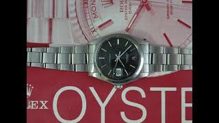 1976 Rolex Oysterdate men's vintage watch on Oyster bracelet.  Model reference 6694