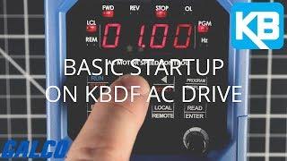 Basic Startup on KB Electronics KBDF AC Drive