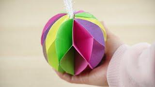 How to Make a Paper Honeycomb Ball Ornament