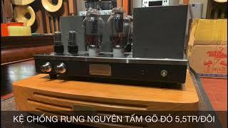 Kệ Audio Chống Rung Gỗ Gõ Đỏ Nguyên Khối