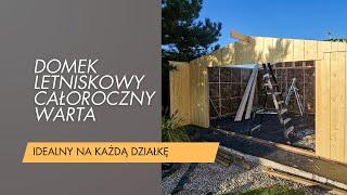 Model Warta S1_A1 – Drewniany Domek Letniskowy 17 m² z Tarasem 3m² | Idealny na Każdą Działkę