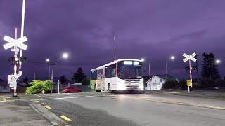 MAN 16.240 GB2206 ex Leopard no. 206 on 130 Hei Hei going over Parker St Level Crossing Islington.