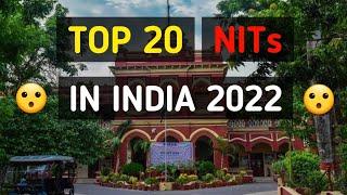 Top 20 NITs In India 2022 | JEE Main 2022