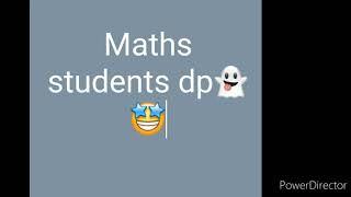 Maths Student dp | Shorts | Be Enjoylable