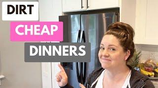 Less than $1 Per Serving! Dirt Cheap Dinners | Poverty Dinners