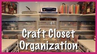 Craft Closet Organization