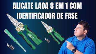 Alicate laoa com identificação de fase 8 em 1