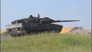 Bundeswehr Leopard 2A6 at the shooting range