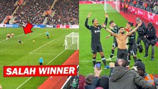 Liverpool Fans Reactions to Mohamed Salah Winning Goal vs Southampton