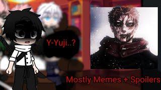 JJK react to Yuji becomes Evil(Mostly Memes + Spoilers)