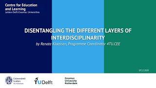 Disentangling the different layers of interdisciplinarity | AM2020