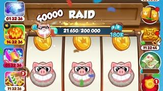 COIN MASTER NEW EVENT RAID MADNESS 8000 BET AUTO PLAY + TREASURE CAVE #coinmaster