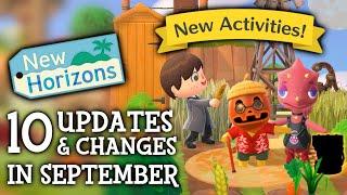 10 UPDATES & CHANGES in September 2024 (New Activities) - Animal Crossing New Horizons