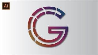 Professional logo design - Illustrator Tutorial - Letter G Logo Idea - Dillenium