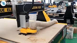 German Customer Visiting BLUE ELEPHANT CNC Router Factory 1325 Machine Engraving MDF
