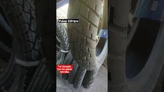 pulsar 220 tyre !Tvs Eurogrip tyre for pulsar ! pulsar 120/80-17 tyre! prakash Tyre deesa #shorts